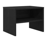 Berkfield Versatile Bedside Cabinet Black Oak 40 X 40 X 30 Cm Engineered Wood