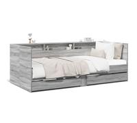 Berkfield Versatile Daybed With Drawers Without Mattress Grey Sonoma 90X190 Cm Single