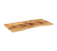 Berkfield Versatile Desk Top With Curve 110X60X2.5 Cm Solid Wood Rough Mango