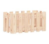 Berkfield Versatile Garden Planter With Fence Design 60X30X30 Cm Solid Wood Pine