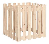 Berkfield Versatile Garden Planter With Fence Design 60X60X60 Cm Solid Wood Pine