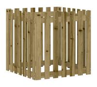 Berkfield Versatile Garden Planter With Fence Design 70X70X70 Cm Impregnated Wood Pine