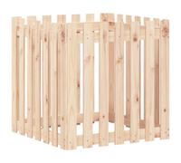 Berkfield Versatile Garden Planter With Fence Design 70X70X70 Cm Solid Wood Pine
