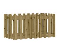 Berkfield Versatile Garden Raised Bed With Fence Design 100X50X50 Cm Impregnated Wood Pine