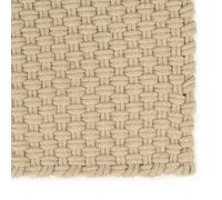 Berkfield Versatile Rug Rectangular Natural 120X180 Cm Cotton