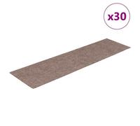 Berkfield Versatile Stair Mats Self-Adhesive 30 Pcs 76X20 Cm Light Brown Rectangular