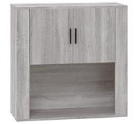 Berkfield Versatile Wall Cabinet Grey Sonoma 80X33X80 Cm Engineered Wood