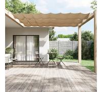 Berkfield Vertical Awning Taupe 100X1000 Cm Oxford Fabric