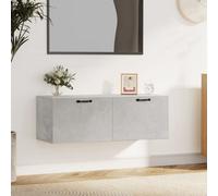 Berkfield Wall Cabinet Concrete Grey 100X36.5X35 Cm Engineered Wood