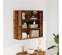 Berkfield Wall Cabinet Old Wood 80X33X80 Cm Engineered Wood