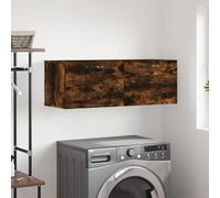 Berkfield Wall Cabinet Smoked Oak 100X36.5X35 Cm Engineered Wood