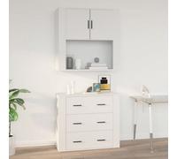 Berkfield Wall Cabinet White 80X33X80 Cm Engineered Wood
