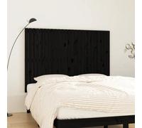 Berkfield Wall Headboard Black 159.5X3X110 Cm Solid Wood Pine