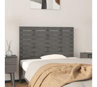 Berkfield Wall Headboard Grey 106X3X63 Cm Solid Wood Pine