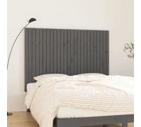 Berkfield Wall Headboard Grey 159.5X3X110 Cm Solid Wood Pine