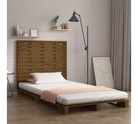 Berkfield Wall Headboard Honey Brown 141X3X91.5 Cm Solid Wood Pine