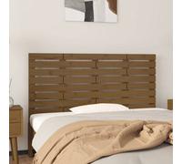 Berkfield Wall Headboard Honey Brown 146X3X63 Cm Solid Wood Pine