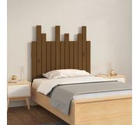 Berkfield Wall Headboard Honey Brown 82.5X3X80 Cm Solid Wood Pine