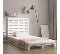 Berkfield Wall Headboard White 106X3X91.5 Cm Solid Wood Pine