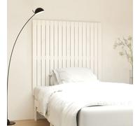 Berkfield Wall Headboard White 108X3X110 Cm Solid Wood Pine