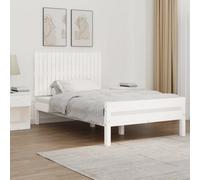 Berkfield Wall Headboard White 108X3X60 Cm Solid Wood Pine