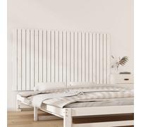 Berkfield Wall Headboard White 159.5X3X90 Cm Solid Wood Pine