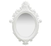 Berkfield Wall Mirror Castle Style 56X76 Cm White