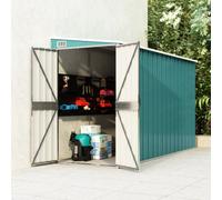 Berkfield Wall-Mounted Garden Shed Green 118X288X178 Cm Galvanised Steel