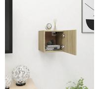 Berkfield Wall Mounted Tv Cabinet Sonoma Oak 30.5X30X30 Cm