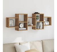 Berkfield Wall Shelf Artisian Oak 129X18X42 Cm Engineered Wood
