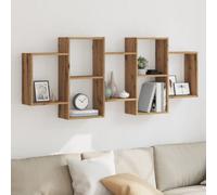 Berkfield Wall Shelf Artisian Oak 159X18X65 Cm Engineered Wood