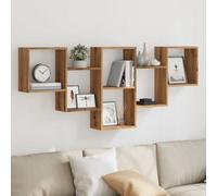 Berkfield Wall Shelf Artisian Oak 159X18X66 Cm Engineered Wood