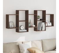 Berkfield Wall Shelf Brown Oak 159X18X65 Cm Engineered Wood