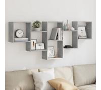 Berkfield Wall Shelf Concrete Grey 159X18X66 Cm Engineered Wood