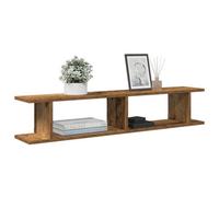 Berkfield Wall Shelves 2 Pcs Old Wood 105X18X20 Cm Engineered Wood