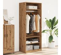 Berkfield Wardrobe Artisian Oak 80X50X200 Cm Engineered Wood