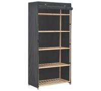 Berkfield Wardrobe Grey 79X40X170 Cm Fabric