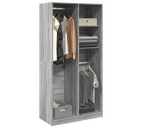 Berkfield Wardrobe Grey Sonoma 100X50X200 Cm Engineered Wood