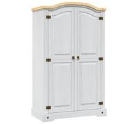 Berkfield Wardrobe Mexican Pine Corona Range 2 Doors White