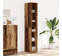 Berkfield Wardrobe Old Wood 30X50X200 Cm Engineered Wood
