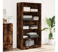 Berkfield Wardrobe Smoked Oak 100X50X200 Cm Engineered Wood
