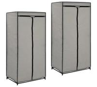 Berkfield Wardrobes 2 Pcs Grey 75X50X160 Cm