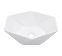 Berkfield Wash Basin 41X36.5X12 Cm Ceramic White