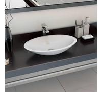 Berkfield Wash Basin 59.3X35.1X10.7 Cm Mineral Cast/marble Cast White