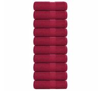 Berkfield Wash Towels 10 Pcs Frogn Bordeaux 30X30 Cm 100% Cotton
