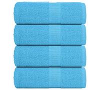 Berkfield Wash Towels 4 Pcs Frogn Turquoise 30X30 Cm 100% Cotton