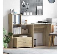Berkfield With Drawer Sonoma Oak 131.5 X 50 X 106.5 Cm Engineered Wood
