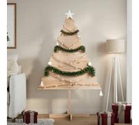 Berkfield Wooden Christmas Tree For Decoration 150 Cm Solid Wood