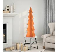 Berkfield Wooden Christmas Tree For Decoration Wax Brown 112 Cm Solid Wood Pine
