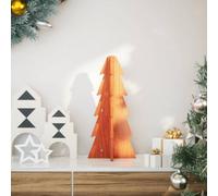 Berkfield Wooden Christmas Tree For Decoration Wax Brown 49 Cm Solid Wood Pine